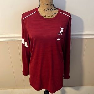 Nike Dry Fit Alabama University Long sleeve shirt, size medium.